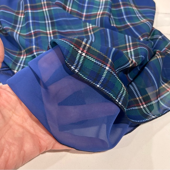 Plaid Chiffon Maxi Skirt - Picture 12 of 14